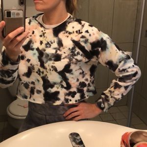 Tie Dye Crop Top sweatshirt size XS